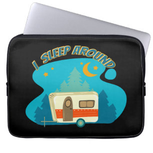 Ich schlafe um Camper Van Camping Explorer Natur Laptopschutzhülle