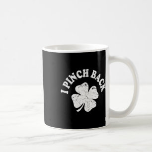 Ich schlage Ck Lustiger St. Patrick's Day Ich knei Kaffeetasse