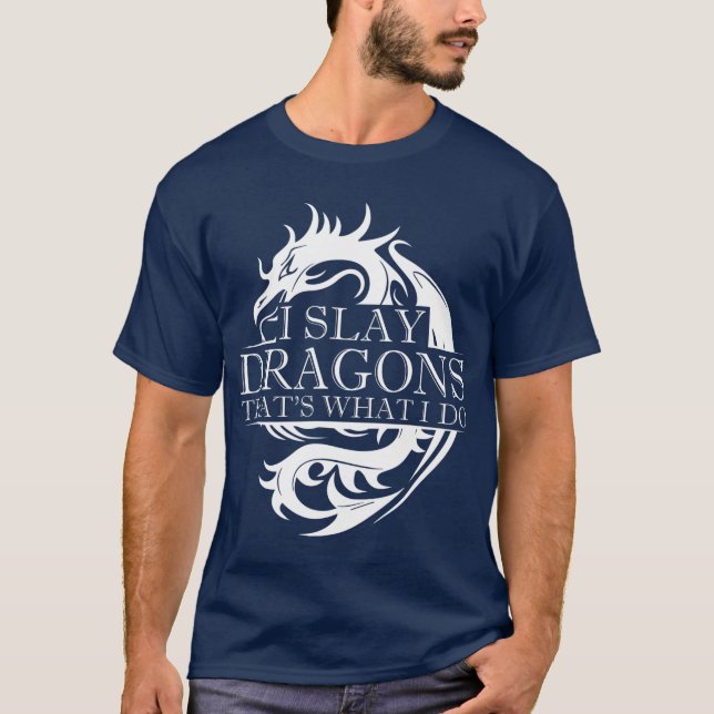 Ich schlage Drachen, das ist, was ich Drachen-Schi T-Shirt (Vorderseite)