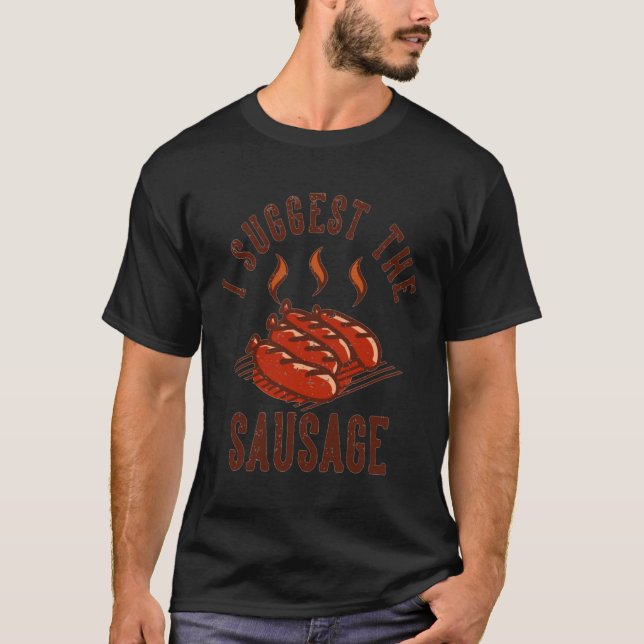 Ich schlage vor, die Wurst berbeque Liebe für Männ T-Shirt (Vorderseite)