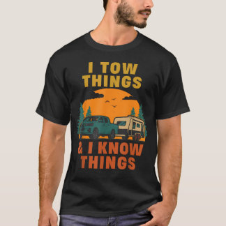Ich schleppe Dinge ab und ich kenne mich aus Vater T-Shirt