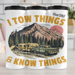 Ich schleppte: LKW, Camper, Bergkenntnisse Thermosbecher