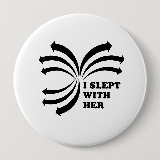 Ich schlief mit ihr button (Vorderseite)