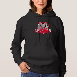ICH SCHLIESSE MENSCHEN MIT EINEM STICK Lacrosse Hoodie