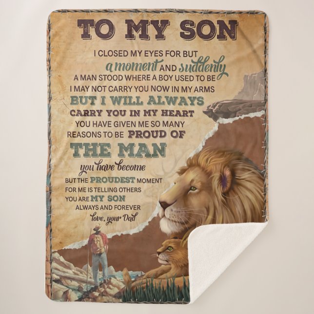 Ich schloss für einen Augenblick meine Augen - Vat Sherpadecke (Vorderseite)