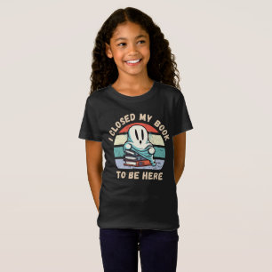 Ich schloss mein Buch, um hier zu sein Funny Ghost T-Shirt