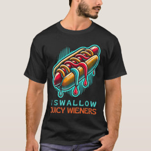 Ich schlucken Juicie Dackeln Erwachsene Humor schw T-Shirt