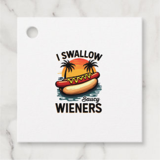 Ich schlucken Saucy Dackeln Funny Adult Joke Hot D Geschenkanhänger