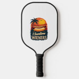 Ich schlucken Saucy Dackeln Funny Adult Joke Hot D Pickleball Schläger