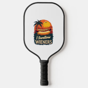 Ich schlucken Saucy Dackeln Funny Adult Joke Hot D Pickleball Schläger