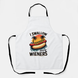Ich schlucken Saucy Dackeln Funny Adult Joke Hot D Schürze