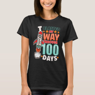 Ich schluckte mir durch 100 Tage Spaceship Teache T-Shirt
