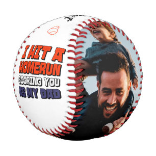 Ich schlug einen Homerun Papa Foto Vatertag Baseba Baseball