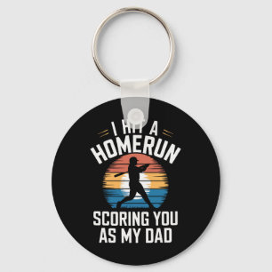 Ich schlug einen Homerun und erzielte Dad durch Ba Schlüsselanhänger