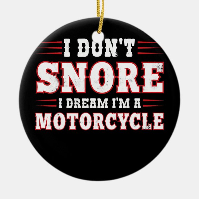 Ich schnarche nicht, dass ich träume, dass ich ein keramik ornament (Vorne)