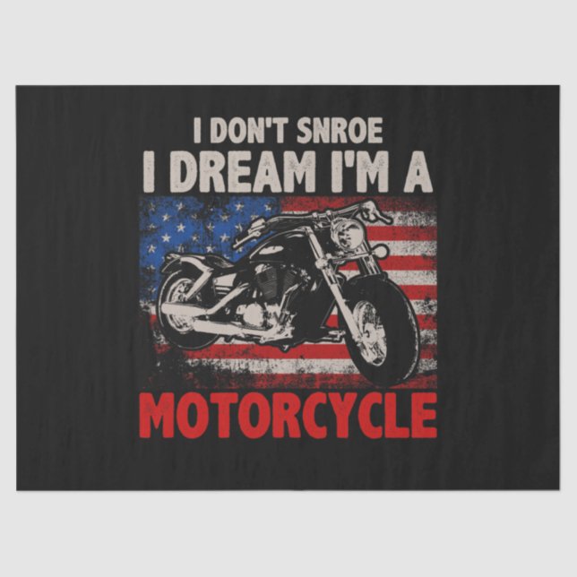 Ich schnarche nicht, dass ich träume, ich bin ein  seidenpapier (Vorderseite)