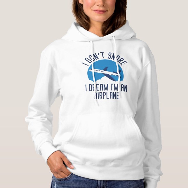 Ich schnarche nicht hoodie (Vorderseite)