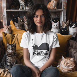 Ich schnarche nicht, ich Purr Funny Cat T-Shirt