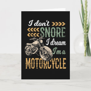Ich schnarche nicht, ich träume, ich bin ein Motor Karte