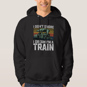Ich schnarche nicht, ich träume, ich bin ein Zug V Hoodie