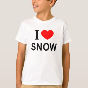 Ich ❤️ SCHNEE ICH LIEBE SCHNEE ICH HERZ SCHNEE T-Shirt