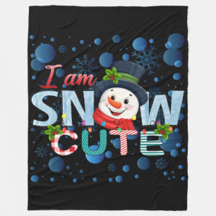Ich schnee Niedlich Fleecedecke