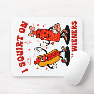 Ich schneide auf saftigen Dackeln Erwachsenen Humo Mousepad