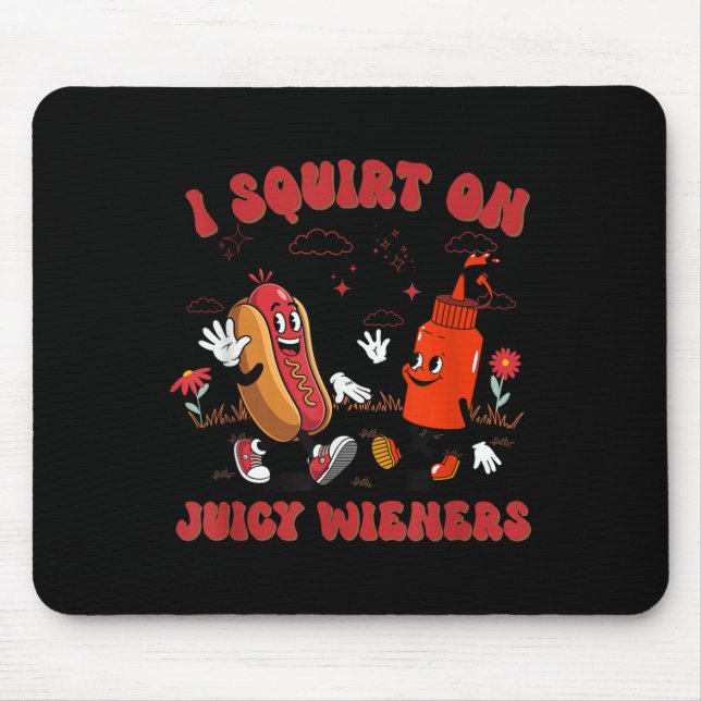 Ich schneide auf saftigen Dackeln - erwachsener Hu Mousepad (Vorne)