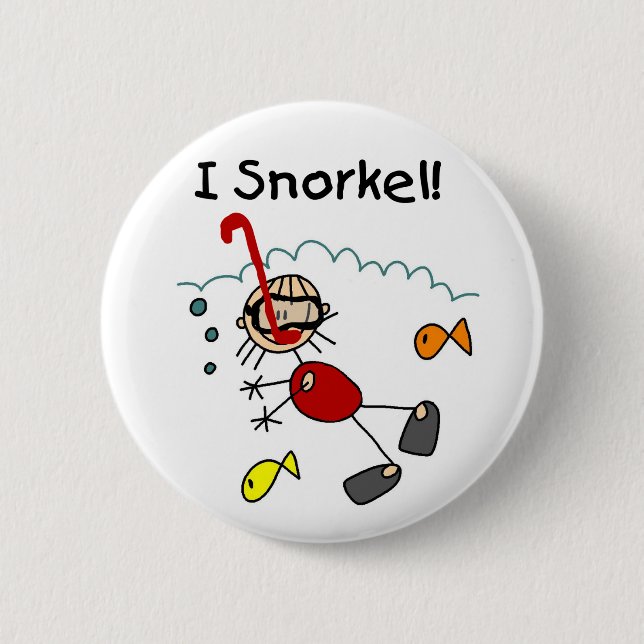 Ich Schnorchelknopf Button (Vorderseite)