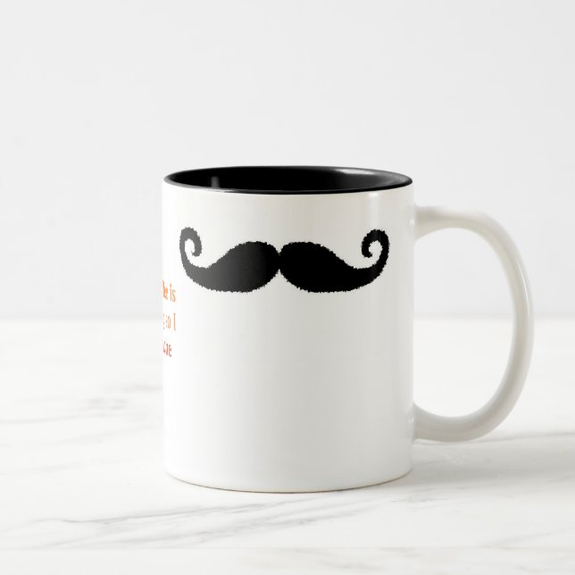 Ich Schnurrbart Zweifarbige Tasse (Rechts)