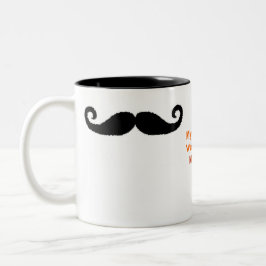 Ich Schnurrbart Zweifarbige Tasse