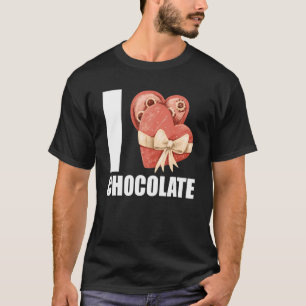Ich schokolade Liebe Schokolade Füller T-Shirt