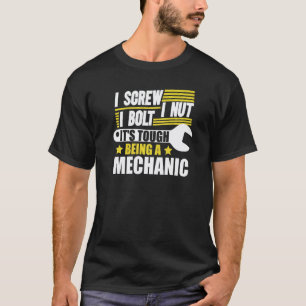 Ich schraube ich Nuss ich Bolzen es ist hart Mecha T-Shirt