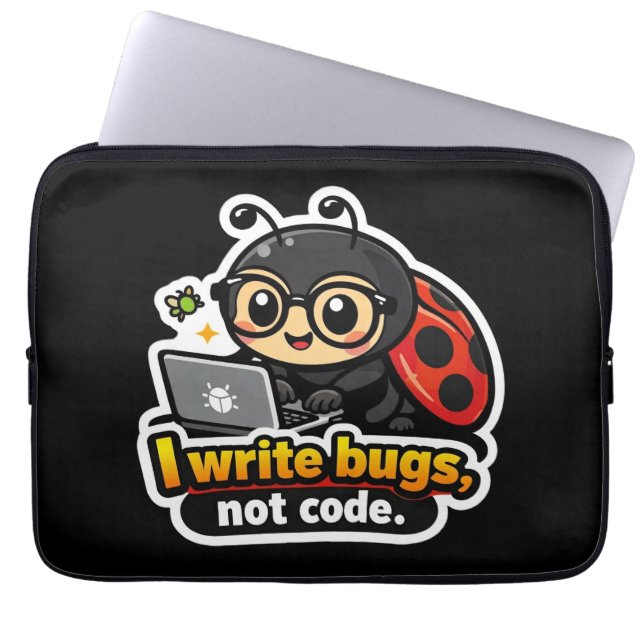 Ich schreibe Bugs, nicht Code Laptopschutzhülle (Vorderseite)