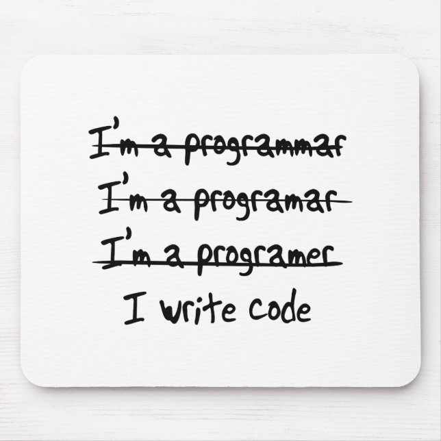 Ich schreibe Code Mousepad (Vorne)