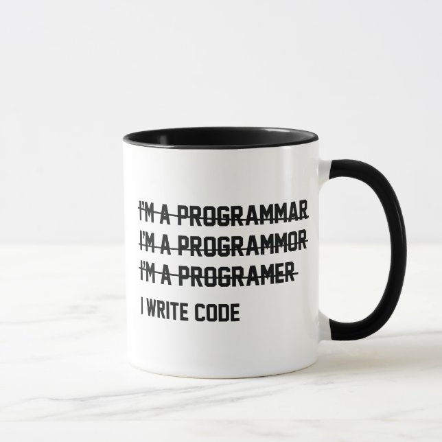 Ich schreibe Code Tasse (Rechts)