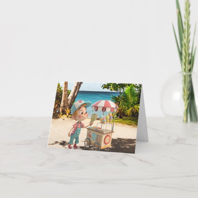 Ich schreibe Cone Karte (Vorderseite)
