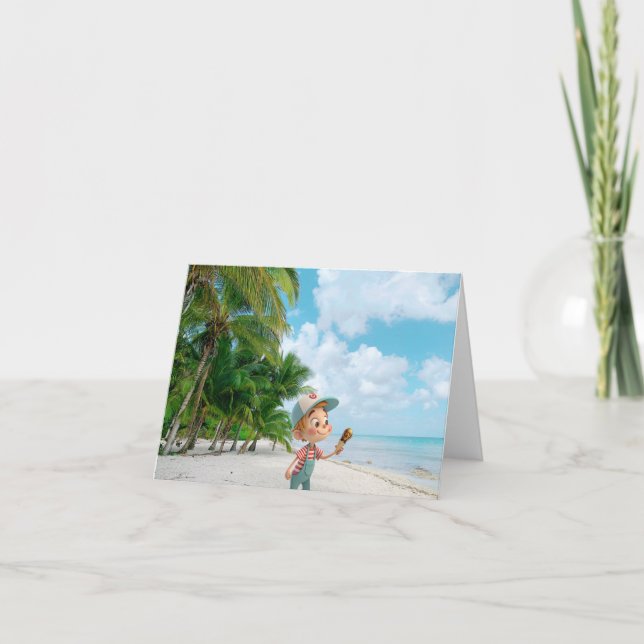 Ich schreibe Cone Karte (Vorderseite)