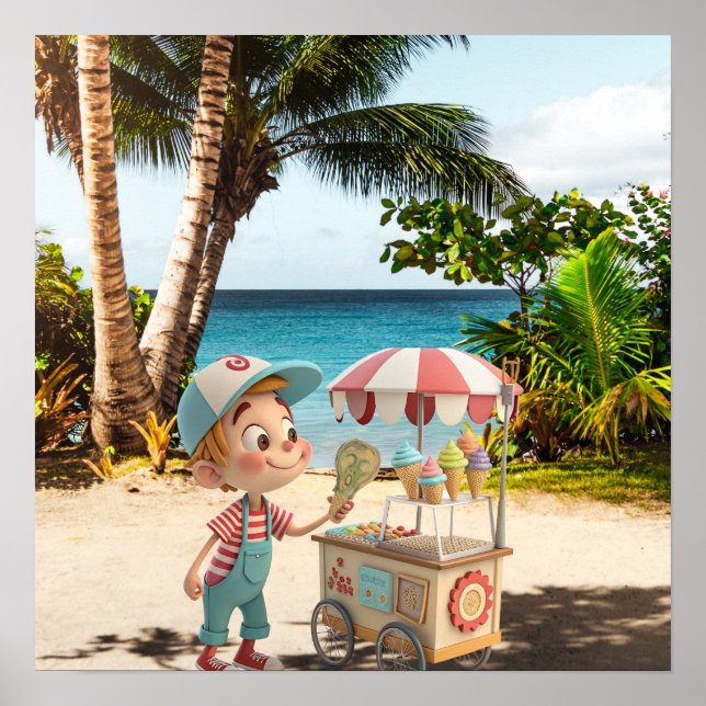 Ich schreibe Cone Poster (Vorne)