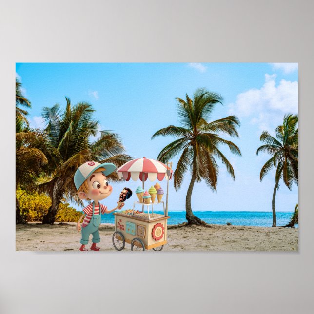 Ich schreibe Cone Poster (Vorne)