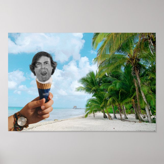 Ich schreibe Cone Poster (Vorne)