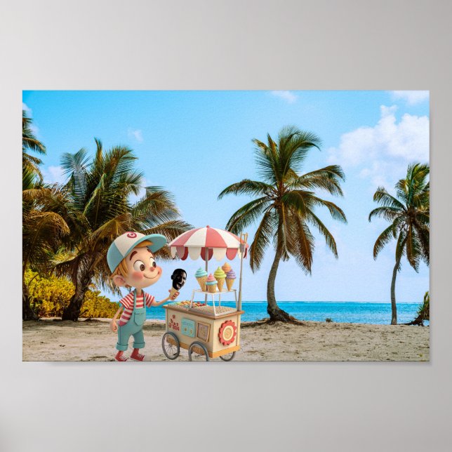 Ich schreibe Cone Poster (Vorne)