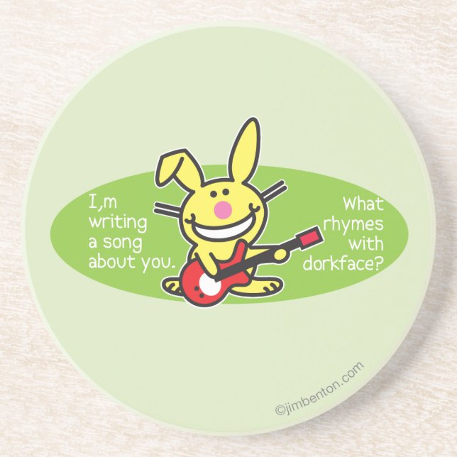 Ich schreibe ein Lied Sandstein Untersetzer (Vorne)