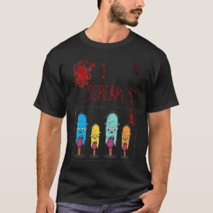 Ich schreibe für Eiscreme Kleidung Eiscreme Sommer T-Shirt
