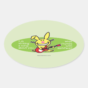 Ich schreibe gerade ein Lied Ovaler Aufkleber