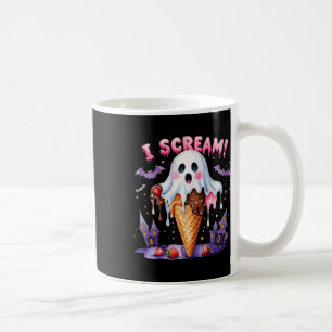 Ich schreibe Ghost Ice Cream Halloween Niedliche S Kaffeetasse