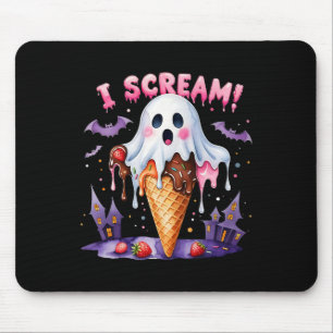 Ich schreibe Ghost Ice Cream Halloween Niedliche S Mousepad