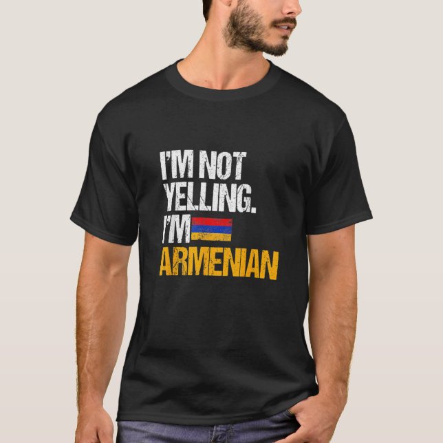 Ich schreibe im Armenischen nicht T-Shirt (Vorderseite)