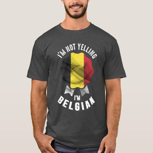 Ich schreibe nicht, dass ich Belgier bin T-Shirt (Vorderseite)