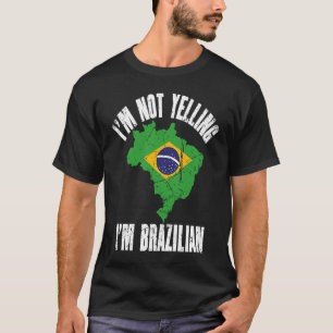 Ich schreibe nicht, dass ich Brasilianer Retro Dis T-Shirt